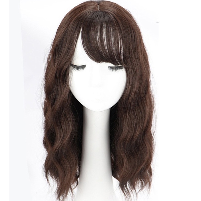 Tóc Giả Lửng WINA Xù Mì Sóng Dễ Thương [ Sợi Tơ Chịu Nhiệt ] TGL-01