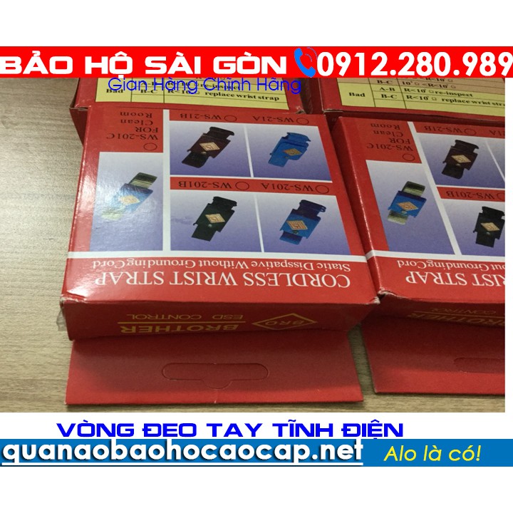 Combo 5 Vòng đeo tay chống tĩnh điện Leko - Màu xanh
