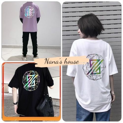Áo Phông Phản Quang Lưng Hình Chữ Z Unisex  Nana's House - FREESHIP  Thun tay lỡ form rộng suông trơn họa tiết nổi bật