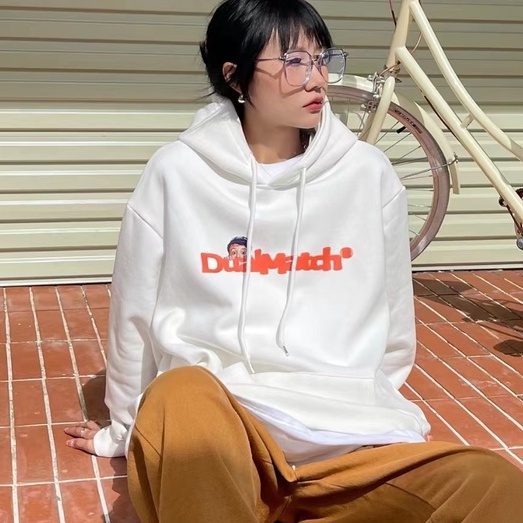 Áo Hoodie Tay Dài Form Rộng Theo Phong Cách Preppy Mỹ Dễ Phối Đồ