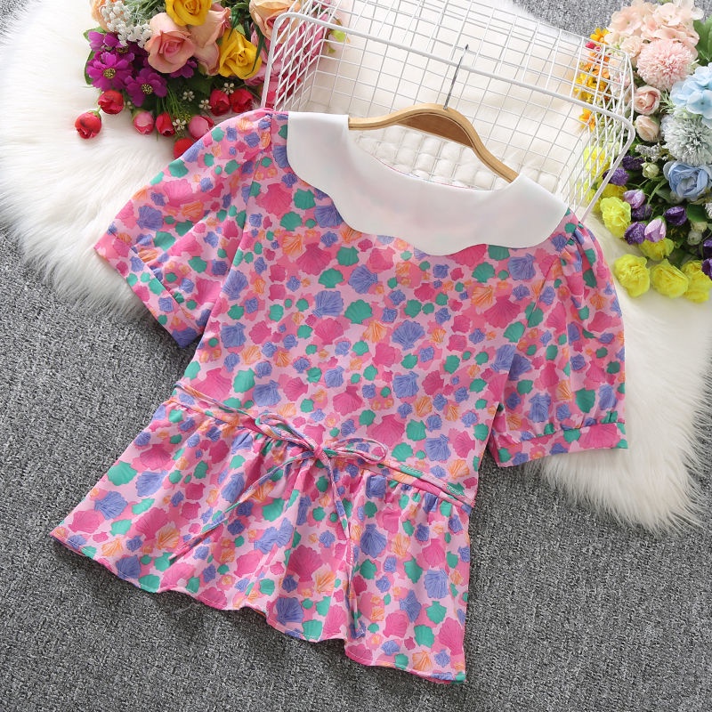 Áo Sơ Mi Chiffon Họa Tiết Hoa Thời Trang Sành Điệu Cho Nữ  tao bao