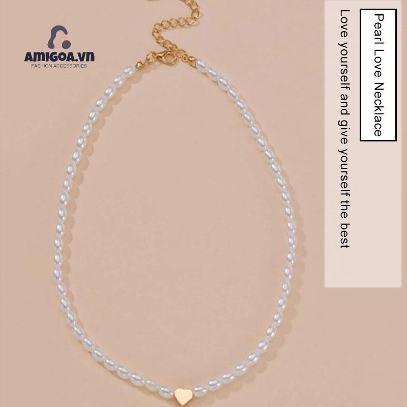 Vòng cổ Đính Ngọc Trai Hình Bướm Phong Cách Retro Thời Trang