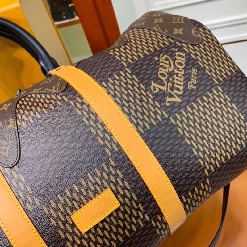 Túi du lịch Lv trống sc chất da thật sz 45