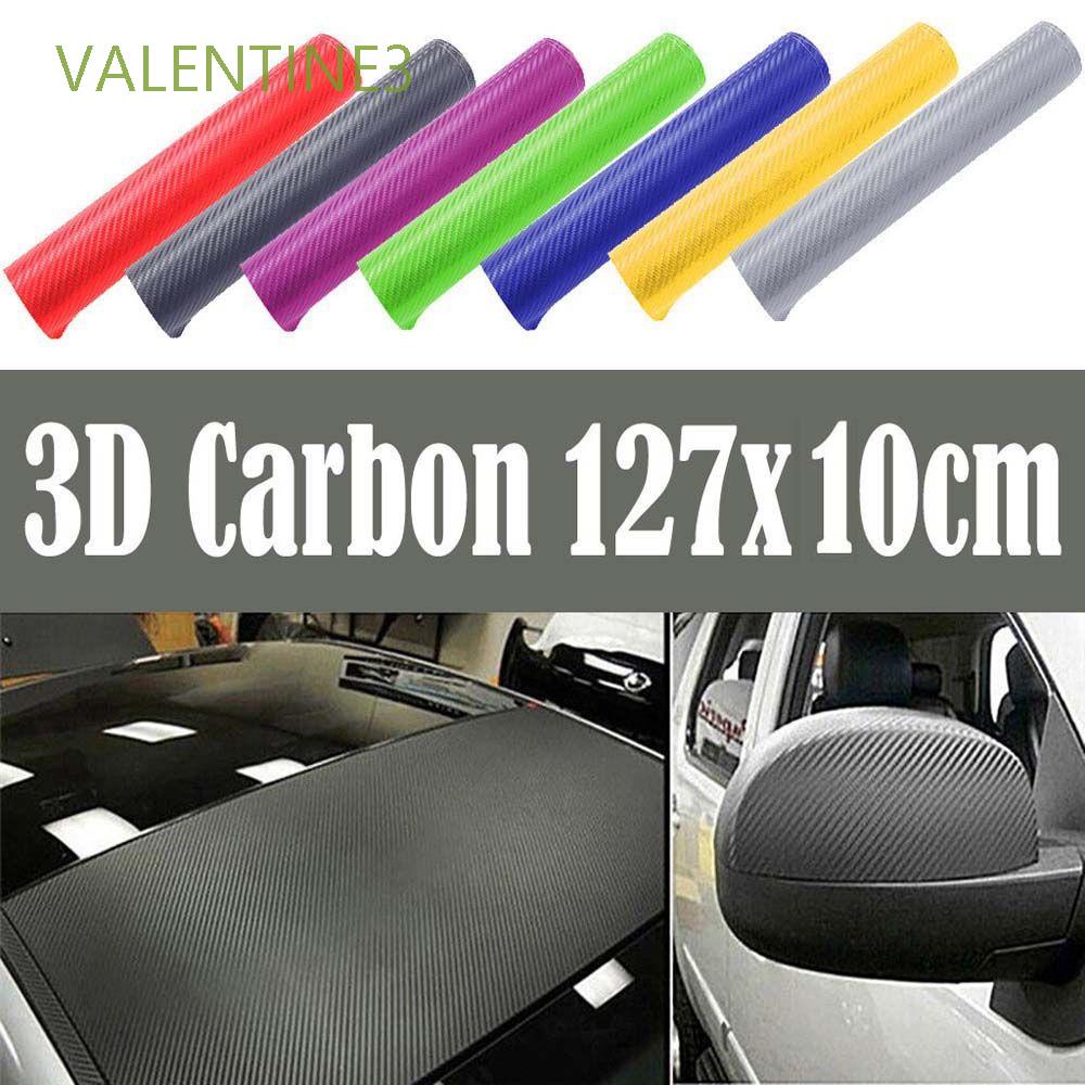 VALENTINE3 127cm*10cm Car Sticker 3D Car Film Carbon fiber film Waterproof Wrap Sheet Roll Film Multicolor Car Styling Interior Vinyl Decal/Multicolor