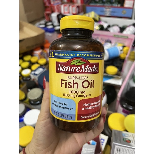 thanh lý dầu cá nature made bổ não mắt tim mach huyết áp
