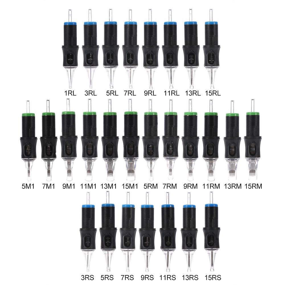 Bộ 10 hộp mực kim xăm dùng 1 lần RL / RM / M1 / RS chất lượng cao