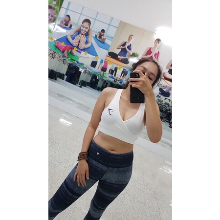 Áo Lót Thể Thao Tập Gym Yoga Nữ - Áo Bra Thể Thao Đắp Chéo Cá Mập Cực Xinh, Chất Polly Co Giãn