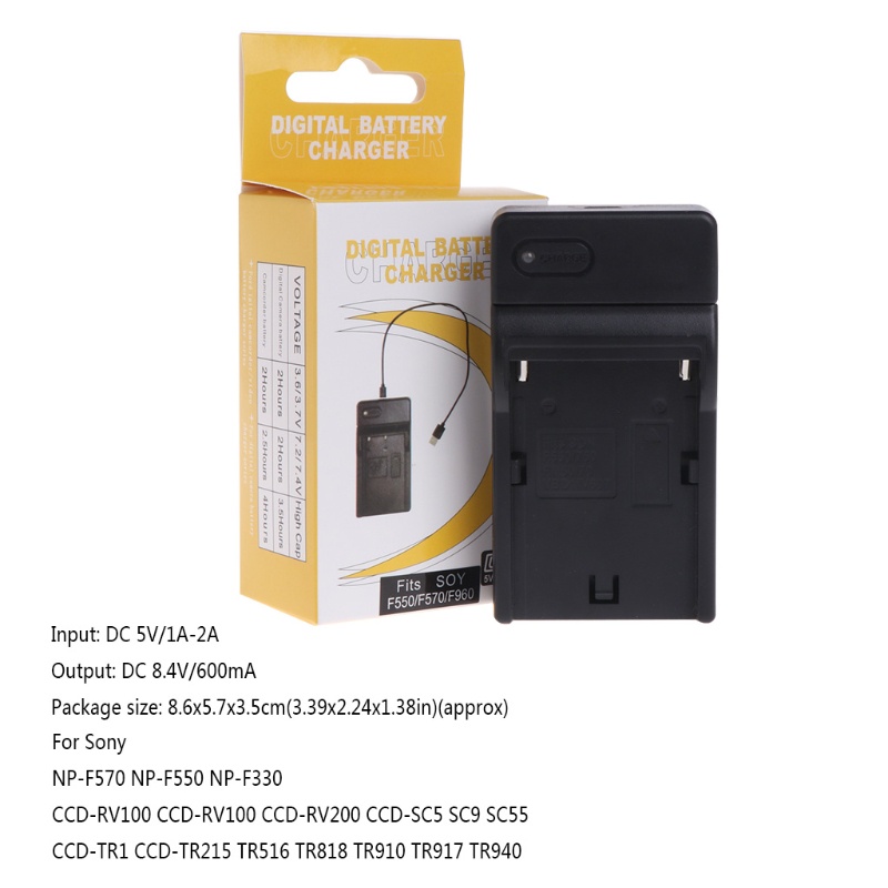 Bộ SạC USB LIDU1 Cho MáY ẢNh NP-F550 F570 F770 F960 F970 FM50 F330 F930