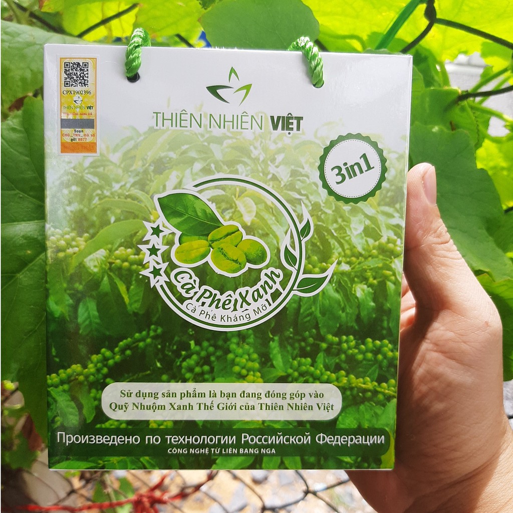 Cà Phê Xanh Kháng Mỡ hộp 10 gói chính hãng