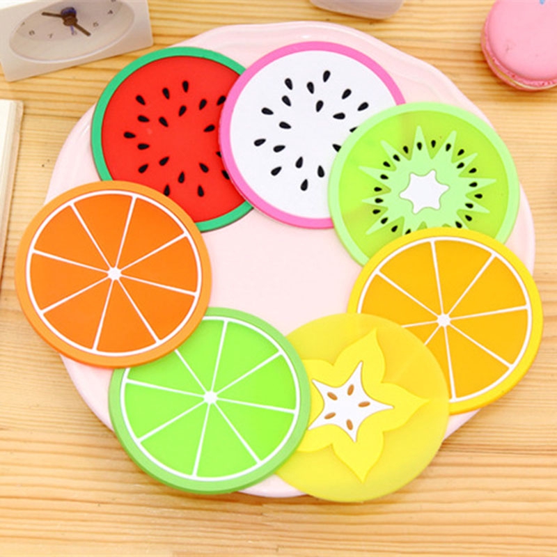 Đế Lót Ly Dày Hình Trái Cây Đáng Yêu Bền