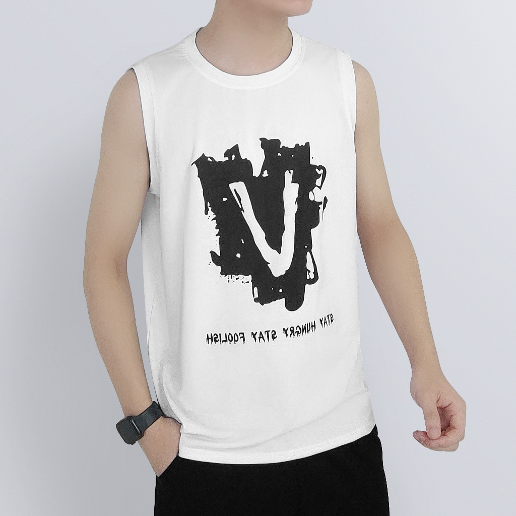 Áo ba lỗ nam áo 3 lỗ nam UNIFUN mã DP C áo tanktop nam kiểu lót trơn dáng rộng sát nách co giãn tập gym cao cấp mùa hè