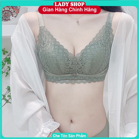 Bộ đồ lót SP003 - bộ áo ngực không gọng ren chất cao su non thông hơi,tạo khe mẫu hót nhất 2021