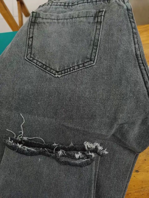 quần baggy xám khói ulzzang order quần jean xám dáng hàn quốc ẢNH THẬT CUỐI HÌNH | BigBuy360 - bigbuy360.vn