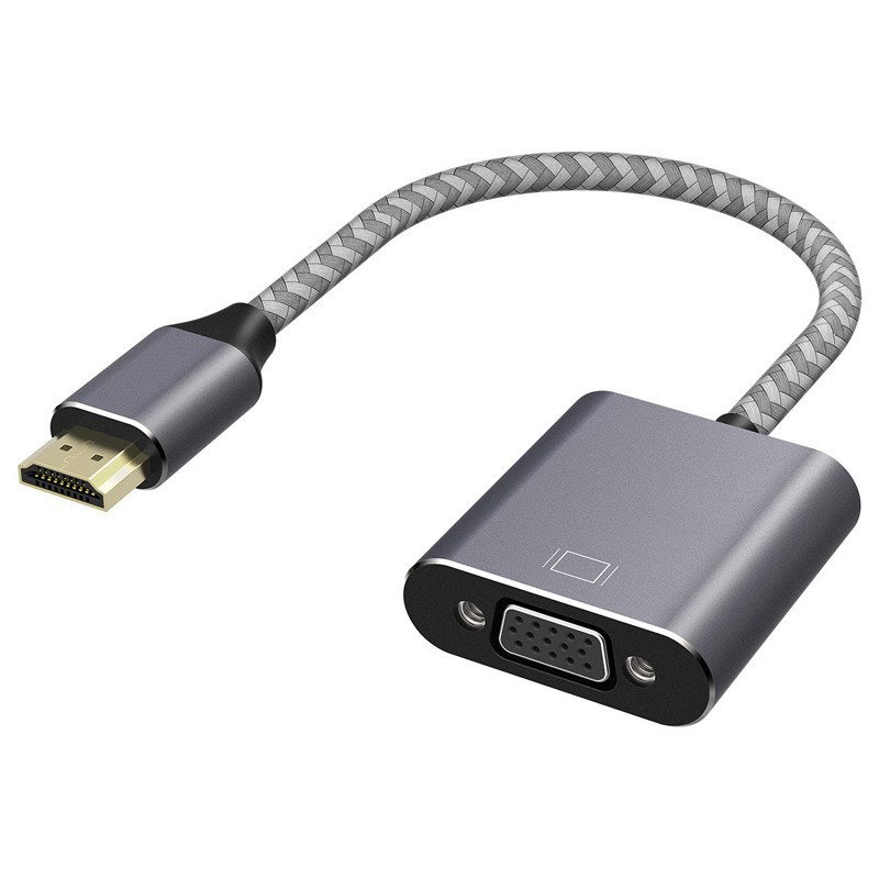 [Mã ELHACE giảm 4% đơn 300K] Cáp chuyển đổi HDMI sang VGA cao cấp vỏ nhôm - HDMI to VGA