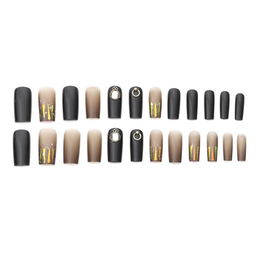 Bộ Móng Tay Giả Đầu Vuông Dài Có Thể Tháo Rời