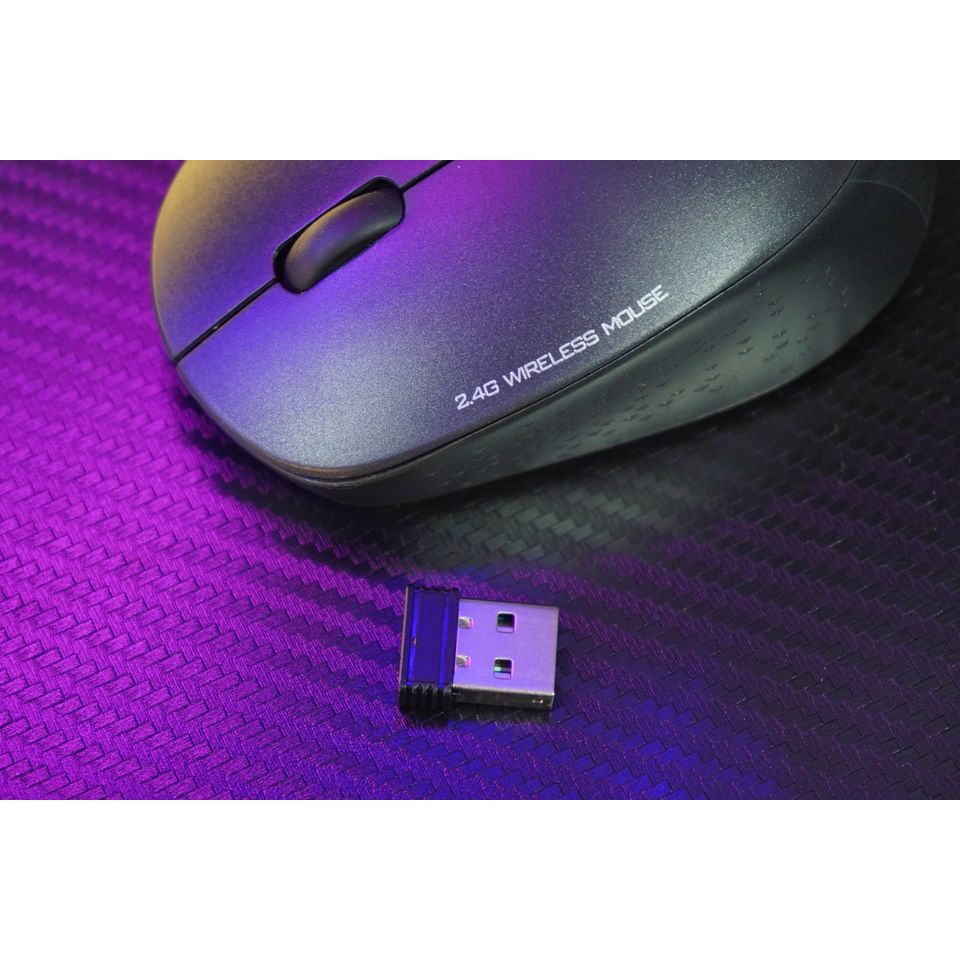 Chuột không dây E-DRA EM604W Black - Độ phân giải 1600 DPI - Kết nối không dây Wireless 2.4Ghz