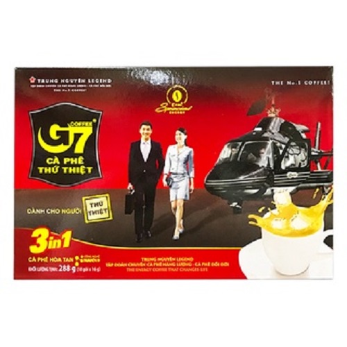 [Cà Phê G7] Combo 2 Hộp Cà Phê Sữa Hòa Tan - Hộp 18 gói - Trung Nguyên Legend G7 3in1