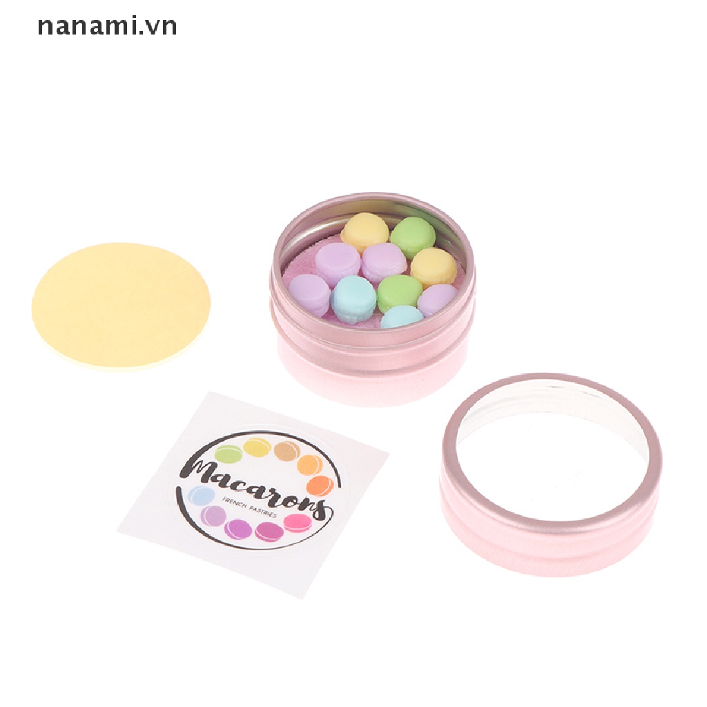 Mô Hình Hộp Đựng Bánh Macaron Tỉ Lệ 1: 12 Trang Trí Nhà Búp Bê
