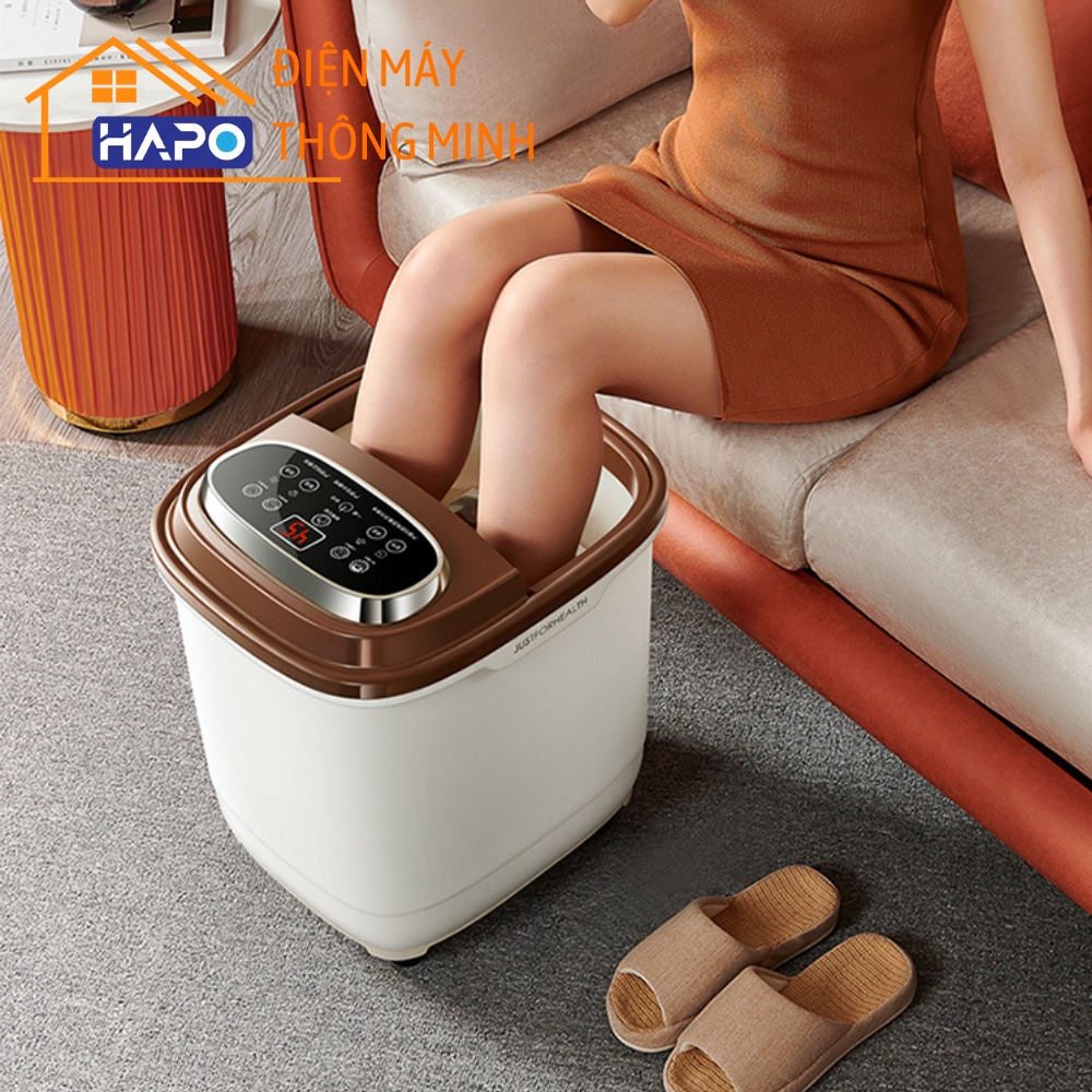 Bồn ngâm massage 3 chiều tác động sâu, Máy matxa chân cao cấp điều khiển từ xa, có vòi sen 360 độ