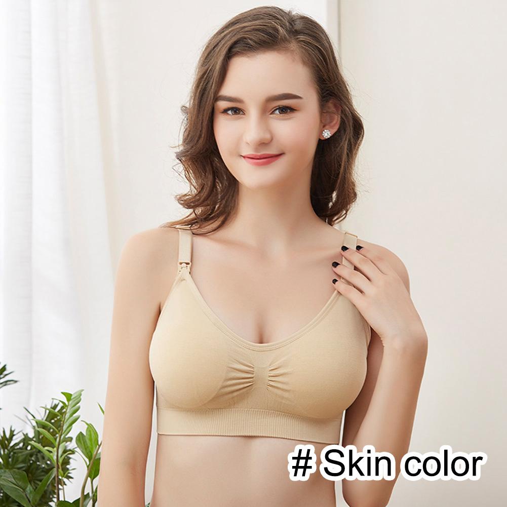 P00304145 - Áo ngực mẹ bĩm sữa, dành cho phụ nữ mang thai, thun cotton co giãn thoải mái, áo lót không gọng