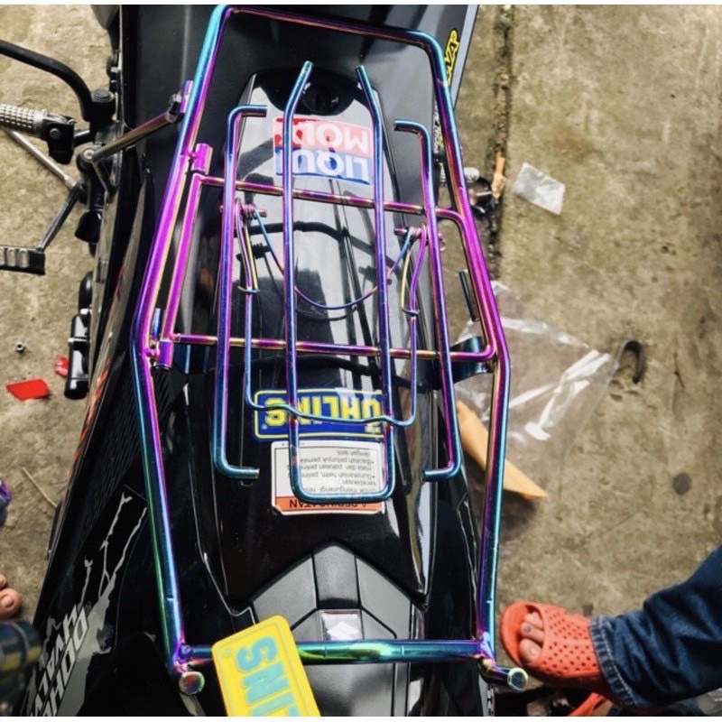 Baga Satria/RaiderFi Sơn đen tĩnh điện-Titan-7 màu-Inox