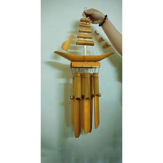 Chuông gió phong thủy hình con thuyền
