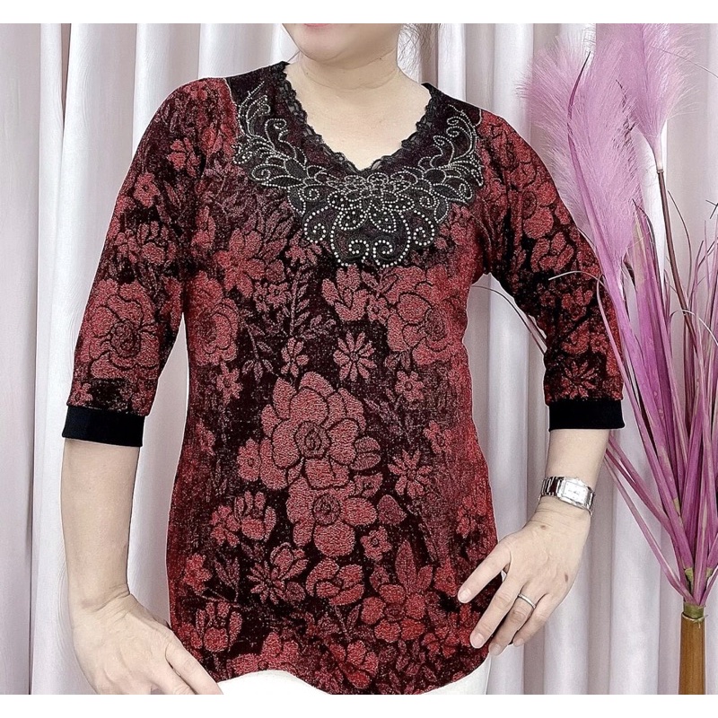 Áo Thun Nhũ Hàng Quảng Châu Cao Cấp Free Size 53-70Kg
