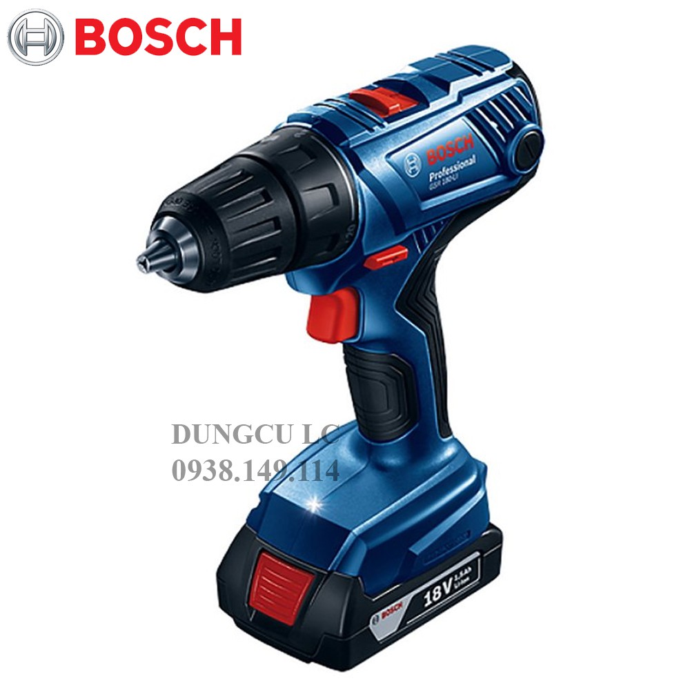 MÁY KHOAN - VẶN VÍT DÙNG PIN BOSCH GSR 180-LI