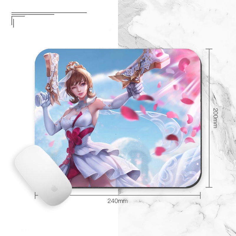 Miếng lót chuột in hình nhân vật LIÊN QUÂN game anime chibi tiện lợi xinh xắn tấm di kê chuột