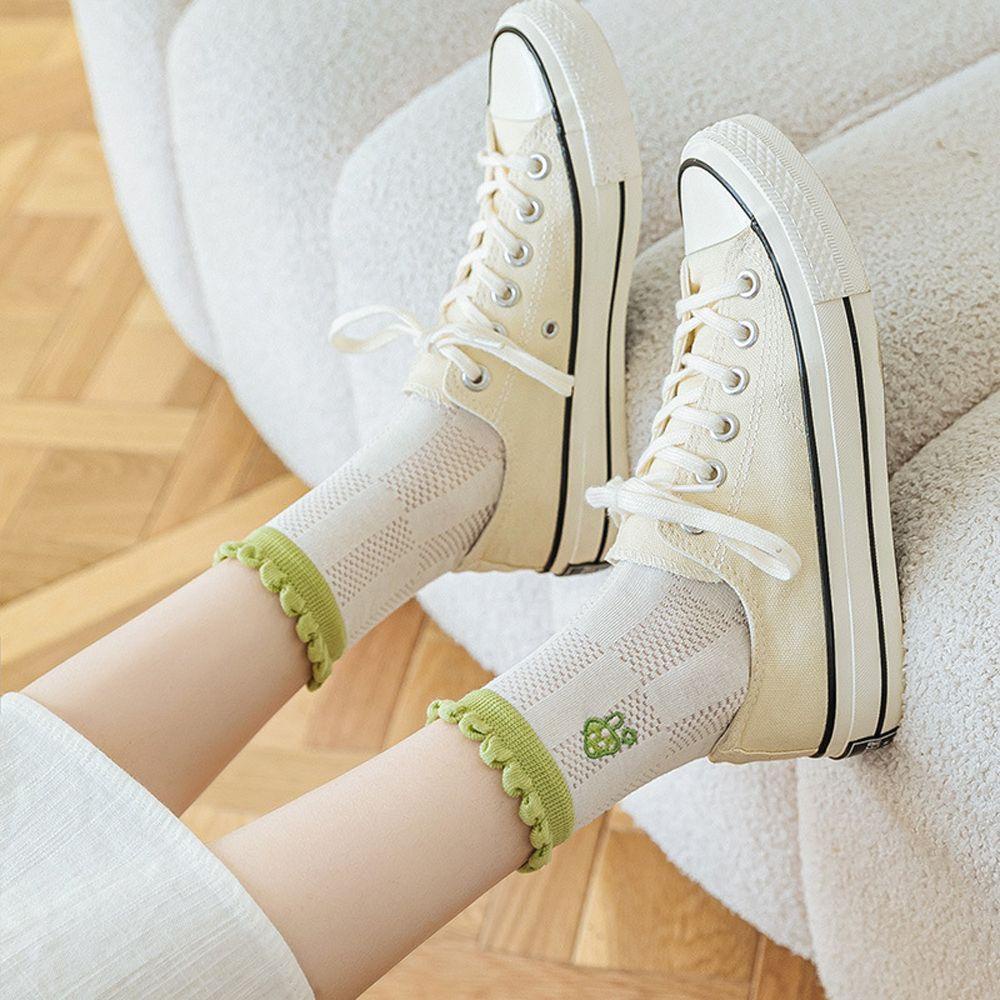 Vớ Cotton Ngắn Thoải Mái Thời Trang Harajuku Nhật Bản Cho Nữ