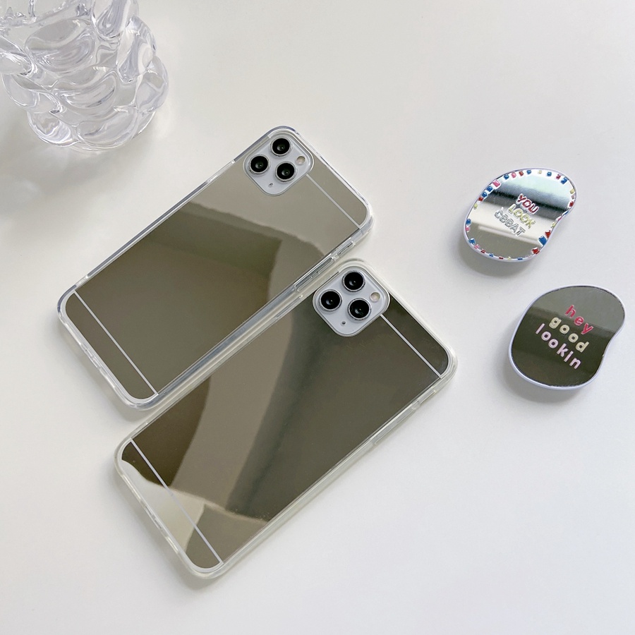 Ốp Điện Thoại Có Giá Đỡ Gương Cho Samsung Note10 20 S8 S9Plus S10 A7 J7Pro J7Prime S21 S10Lite S21Plus S20Ultra