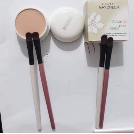 Kem và cọ tém che khuyết điểm chân mày phun xăm