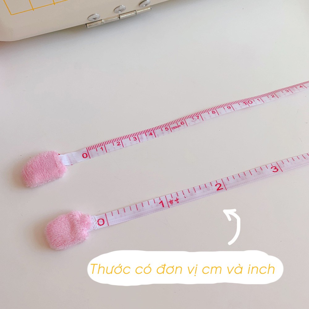 Thước Dây Cuộn Tự Thu 1.5M Hoạt Hình Dễ Thương