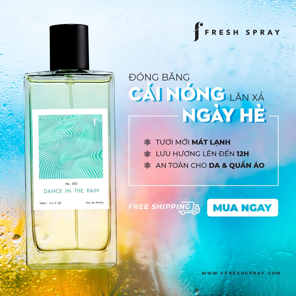 Nước Hoa Dance In The Rain 100ml Hương Thơm Ngọt Ngào Mềm Mại, Bay Bổng Và Thanh Khiết