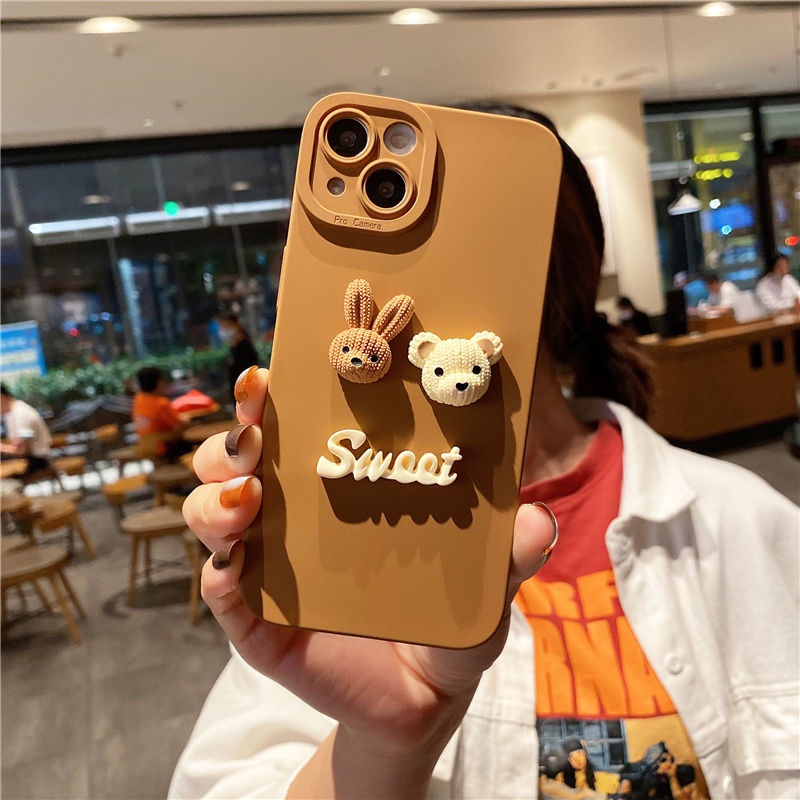 Ốp lưng iphone cạnh vuông bảo vệ camera Brown candy 7plus x xsmax 11 11promax 12 12pro 12promax 13 13pro 13promax DT13 | BigBuy360 - bigbuy360.vn
