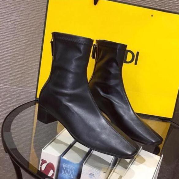 (Real) . | Bil | Bốt boot da lửng gót trụ 5 cm fullbox hàng quảng châu cao cấp . ! . . ! . ak34 * Mck Yono ⁿ | BigBuy360 - bigbuy360.vn