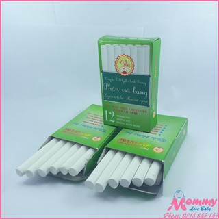 Phấn không bụi, nét nhỏ dùng để viết nét thanh nét đậm, hộp 12 viên