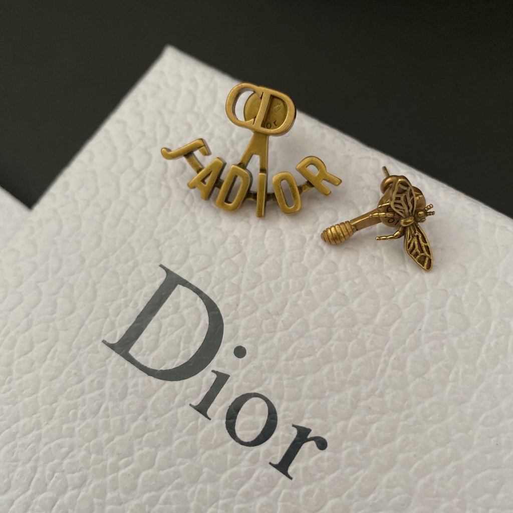 Bông Tai Dior Mạ Bạc 925 Thiết Kế Đơn Giản Sáng Tạo Thời Trang Cho Nữ