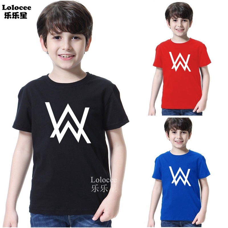 Áo Thun Cotton Ngắn Tay In Alan Walker Thời Trang Mùa Hè 2023 Mới