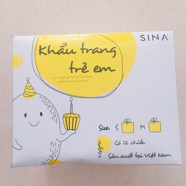 Khẩu trang kháng khuẩn SINA KIDS cho bé