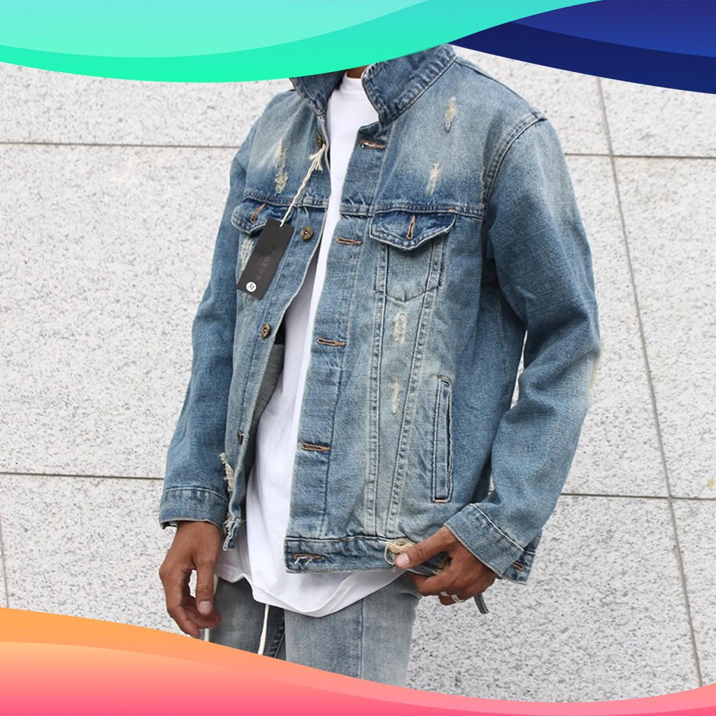 [ FLASH SALE ] ÁO KHOÁC JEAN NAM RẺ ĐẸP STREETWEAR PACSUN