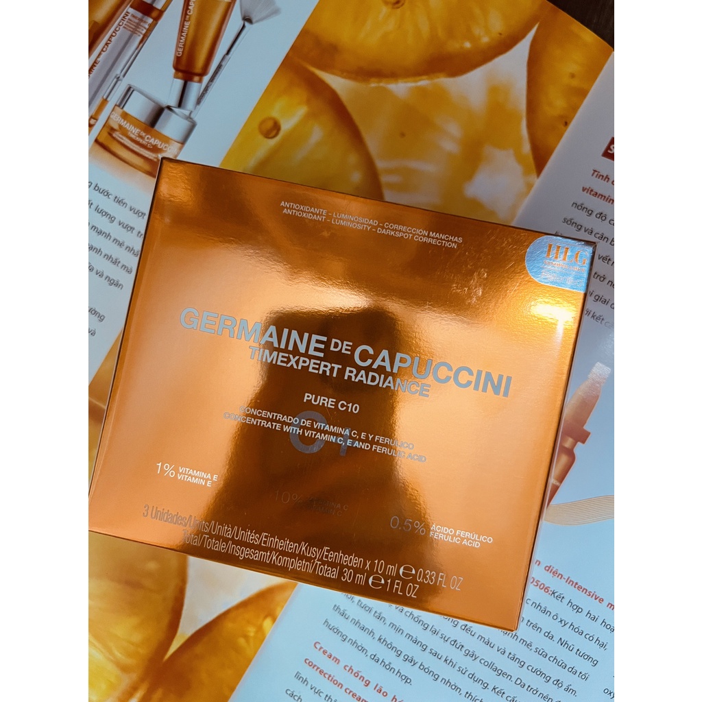 Kem trắng sáng da Timexpert Radiance C + Illuminating Antioxidant Cream Germaine De Capuccini 50ml - DATE 09/2024