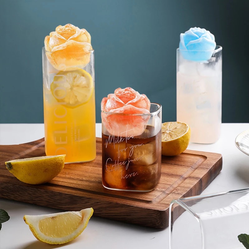 Khuôn Silicone Làm Đá Hình Hoa Hồng 3D Đa Năng 1.5 Inch