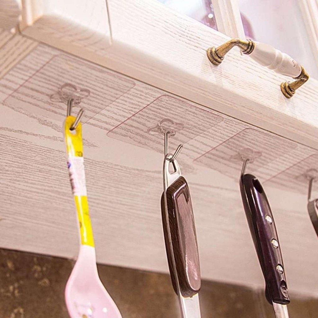 Bộ 10 Móc Dán Tường Siêu Dính 6x6cm 88037 Chợ Tốt Store