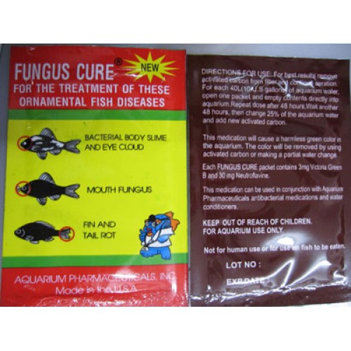 Fungus Cure tri benh cá nhiễm khuẩn nấm đục mắt thối rữa vây và đuôi (1 goi)