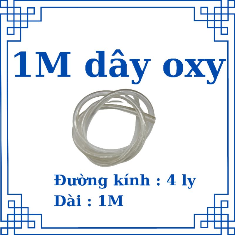 dây oxy bể cá (1m) dùng để kết nối vào cục sủi oxy và máy bơm oxy bể cá