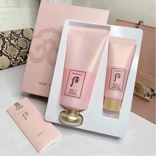 Set sữa rửa mặt whoo hồng soo hydrating foam cleanser date 2025