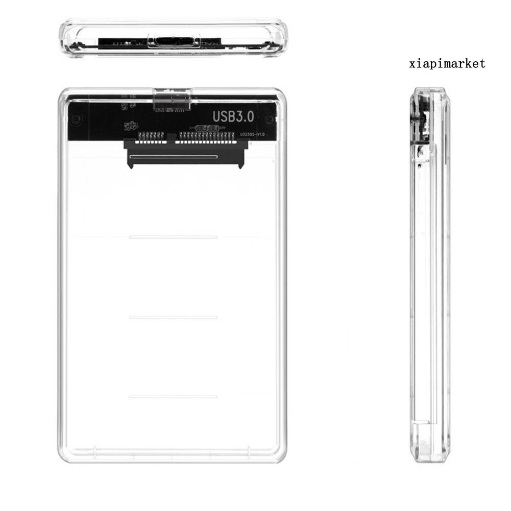 Hộp Đựng Ổ Cứng Ngoài Trong Suốt 2.5 Inch Sata Sang Usb3.0 | BigBuy360 - bigbuy360.vn
