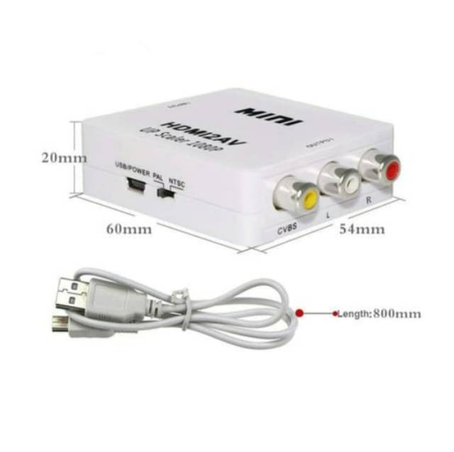 Bộ Chuyển Đổi Hdmi Sang Rca Mini 2av Hdmi Sang Av Rca 2av. Co20