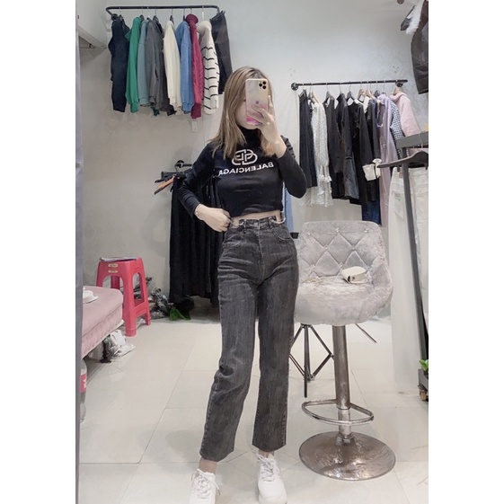 quần ống đứng xích(ảnh thật shop chụp )